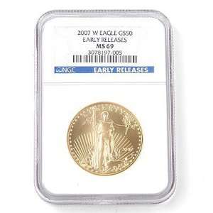   Early Release $50 Gold American Eagle Coin NGC MS69