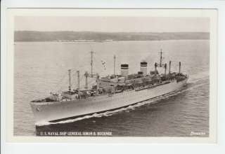 USNS General Simon B Buckner Navy Ship Boat Postcard  