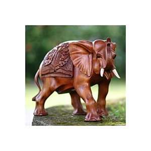  Wood statuette, Asian Elephant