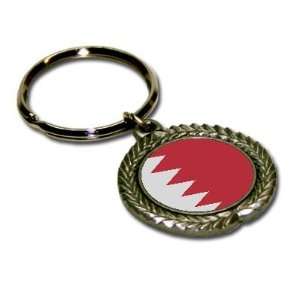  Bahrain Flag Pewter Key Chain