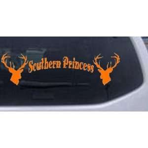 Southern Princess With Deer Hunting And Fishing Car Window Wall Laptop 