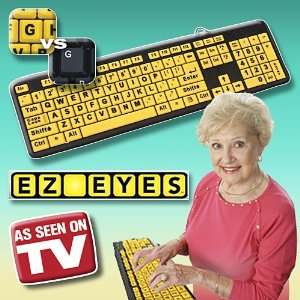    EZ EYES   Large Print Keyboard   ASOTV