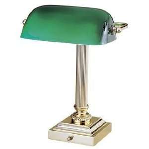  Hightower Polished Brass Desk Lamp