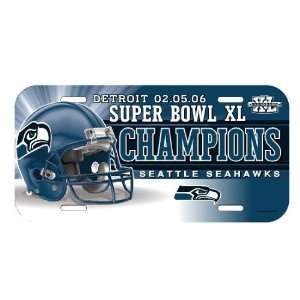 Wincraft NFL Seattle Seahawks Super Bowl Champions License Plate 6 x 