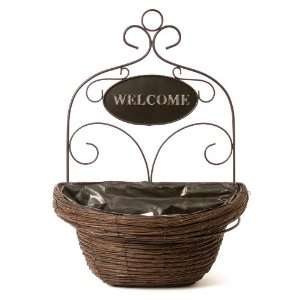  Avery 81006 Semi Circle Unpeeled Willow Wall Planter 