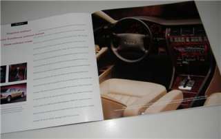 1997 Audi A4 A6 A8 Cabriolet Sales Brochure Book    