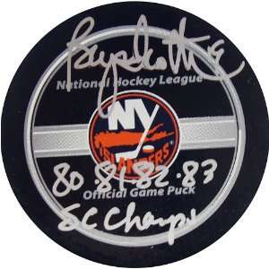  Bryan Trottier New York Islanders Autographed Game Model Hockey 