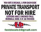 USDOT NUMBER DECALS    items in SIGNS DECALS store on 