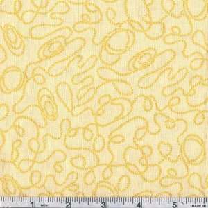  45 Wide Ride Em Cowboy Lariat Yellow Fabric By The Yard 
