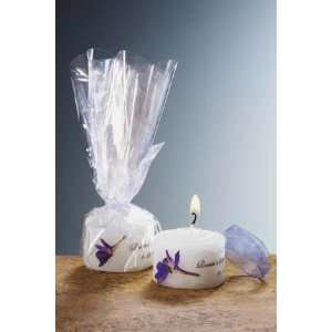  Purple Larkspur Mini Candle Favor