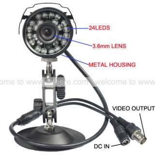   Weatherproof Security CCTV Camera 4 Channels NETWORK DVR VIDEO System