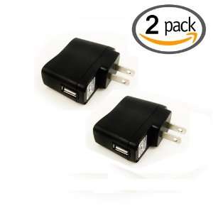  (2 Pack) Universal USB Mobile AC/DC Power Adapter for 