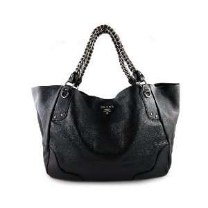  Prada Br3798 Leather Handbags Black Baby
