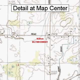  USGS Topographic Quadrangle Map   Holton, Michigan (Folded 