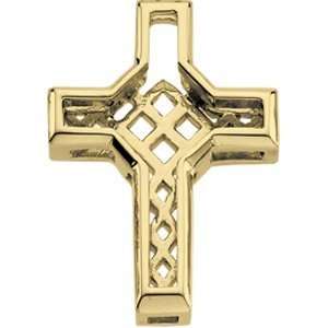   Gold 20.50X16.50 Frame Cross Diamond Unity Cross CleverEve Jewelry