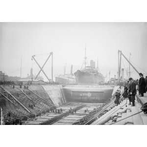 1915 photo UNITED STATES NAVY. EITEL FRIEDRICH, GERMAN SHIP TAKEN OVER 