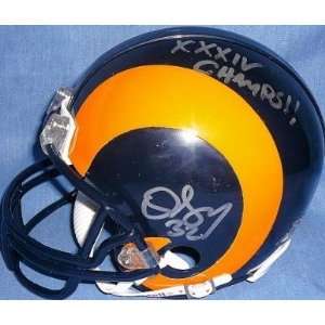  Dre Bly (St. Louis Rams) Football Mini Helmet Sports 