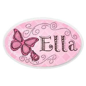  Personalized Butterfly Oval Wall Plaque