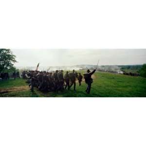 Union vs. Confederacy Pea Ridge Civil War Battle Reenactment, Ozark 