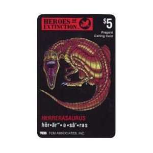   Card $5. Heros of Extinction Herrerasaurus Dinosaur 