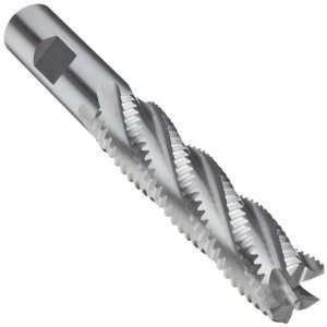 Union Butterfield 9009 Cobalt Steel End Mill, Uncoated (Bright) Finish 