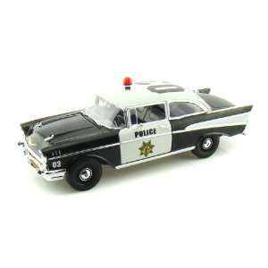 1957 Chevy Bel Air Police 1/18 Black & White