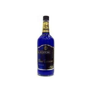  Mr. Boston Curacao Blue Liqueur 34@ 1 Liter Grocery 