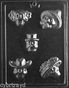Dia Del Muertos Day Of The Dead Chocolate Candy Mold  