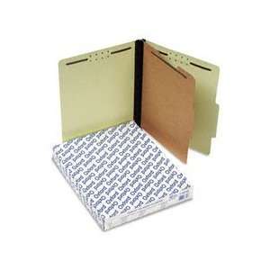 Pressboard Classification Folders, Letter, Four Section, Light Green,