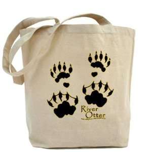 River Otter Tracks Cool Tote Bag by 