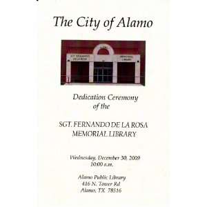  Dedication Ceremony of the Sgt. Fernando De La Rosa 