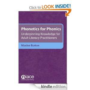 Phonetics for Phonics Underpinning Knowledge for Adult Literacy 