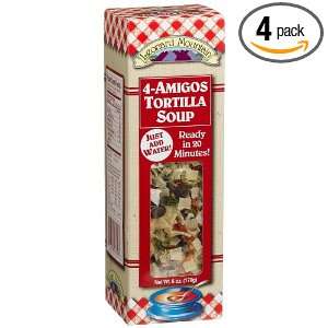 Leonard Mountain 4 Amigos Tortilla Soup, 6 Ounce. Boxes (Pack of 4)