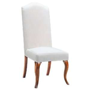  Muslin High Camel Back Armless Dining Chair