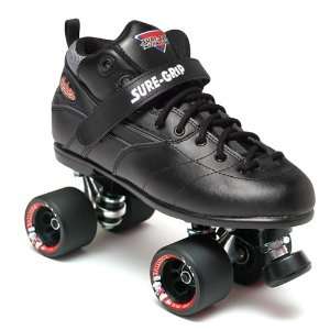  Sure Grip Rebel Fugitive Roller Skates   Black Boot   Size 