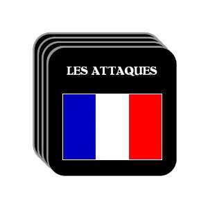  France   LES ATTAQUES Set of 4 Mini Mousepad Coasters 