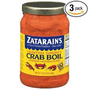 ZATARAINS Pre Seasoned Crab and Shrimp Boil, 73 Ounce (Pack of 3)