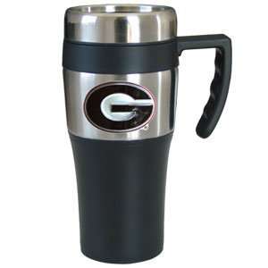  Georgia Bulldogs Black Travel Mug With Handle