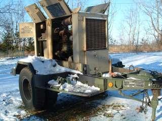   diesel generator with M200A trailer   30kw (Needs some work)  