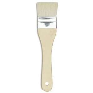  Yasutomo Flat Hake Brush   1 1/4, Hake Brush, Wood, Size 1 