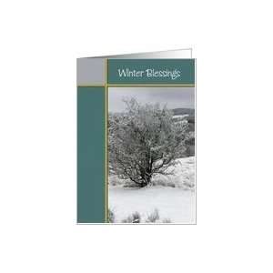 Seasons   Winter, Snow Scene Card