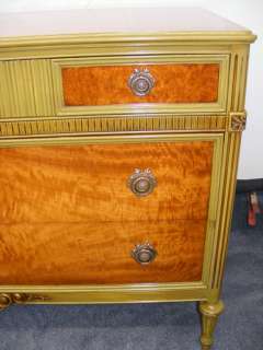 1930s ANTIQUE SATINWOOD FRENCH BEDROOM SUITE  