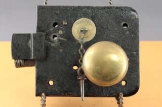 Antique Cast Iron & Brass 6 Lever Mortise Lock Set  