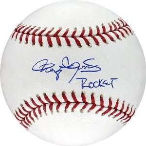   Roger Clemens MLB Baseball with Rocket Inscription