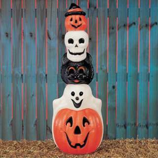 32 Halloween Illuminated Blow Mold Totem Pole NEW  