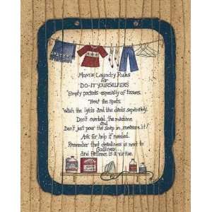 Linda Spivey   Moms Laundry Rules Canvas 