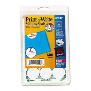  Avery Print or Write Mailing Seals AVE05247 Office 
