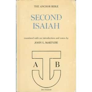  Anchor Bible Second Isaiah John L Mckenzie Books