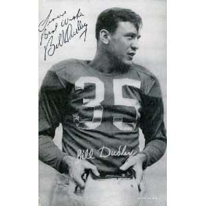  Bill Dudley Autographed Black & White Postcard Sports 