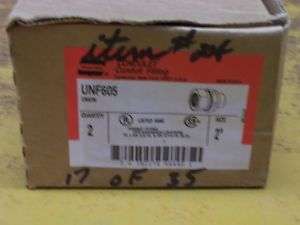 CROUSE HINDS UNF605 EXPLOSION PROOF 2 UNION UNF200NR  